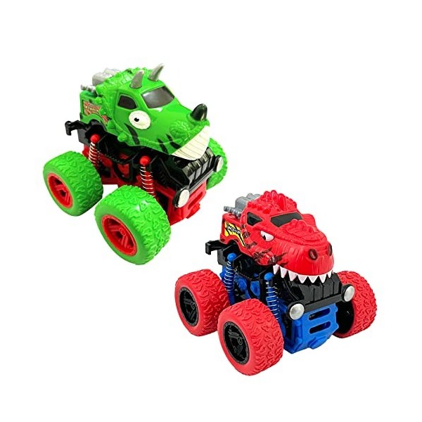 Lot de 2 Monster Truck Voiture Jouet Monster Truck pour Enfants de 3 à 10  Ans,Grandes Roues en Caoutchouc Power Véhicules à inertie, - Cdiscount Jeux  - Jouets