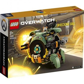 LEGO Overwatch® - Bouldozer, jeu de construction inspiré du jeu vidéo, robot de combat incluant Hammond le hamster, 227 pièce
