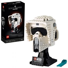 LEGO 75305 Star Wars Le Casque du Scout Trooper, Kit de Construction, Masque, Maquette, Décoration, Cadeau, Loisirs Créatifs,