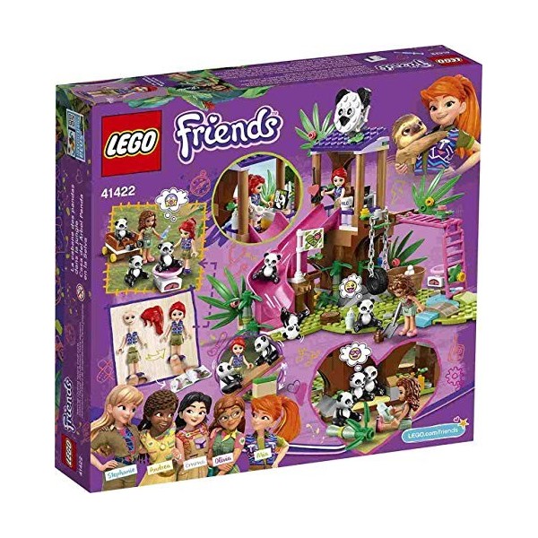 LEGO Friends Panda Jungle Tree House 41422 Building Toy. Includes 3 Panda Minifigures for KidsWho Love Wildlife Animals Frien