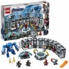 LEGO 76125 Marvel Super Heroes La Salle des armures d’Iron Man, Laboratoire modulaire avec 6 Figurines de lunivers Marvel, E