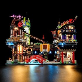 LIGHTAILING Kit déclairage LED pour Lego- 71799 Les marchés de Ninjago City Modèle de Blocs de Construction - Jeu de lumière