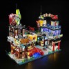 cooldac Kit déclairage LED pour Lego 71799 Ninjago City Markets, compatible avec le modèle de blocs de construction Lego 717