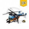 LEGO®-Creator Lhélicoptère à double hélice 9 Ans et Plus, Jeu de Création, 569 Pièces 31096