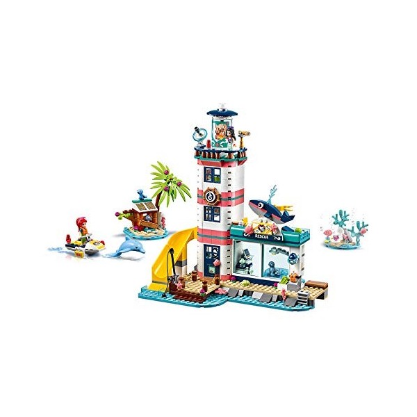 LEGO®-Friends Le centre de sauvetage du phare Jouet pour Fille et Garçon à Partir de 6 Ans et Plus, 602 Pièces 41380