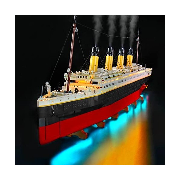 BrickBling Kit déclairage LED pour Lego Creator Expert Titanic 10294 pas de Lego inclus, seulement lumière décorative , kit