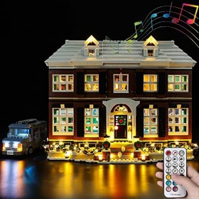 Kyglaring Kit déclairage LED pour idées Home Alone - Kit de construction exclusif et de lumières compatible avec le modèle L