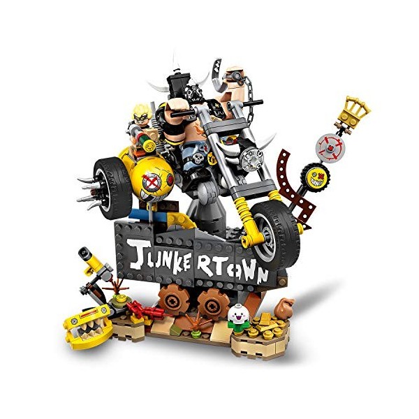 LEGO Overwatch® - Chacal et Chopper, jeu de construction inspiré du jeu vidéo, inclus la moto de Chopper et un panneau Junker