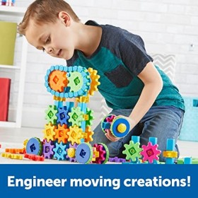 Mega Builds Gears! Gears! Gears! de Learning Resources, jeu de construction Gears STEM, 235&nbsp;pièces, à partir de 4&nbsp;ans