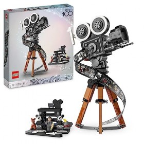 LEGO 43230 Disney La Caméra Hommage à Walt Disney, Set du 100ème Anniversaire pour Adultes, avec Minifigurines Mickey et Minn