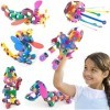 Clixo Super Rainbow Jeu de Construction Magnétique pour Enfants à partir de 4 Ans - Jouet Educatif et Creatif pour Filles et 