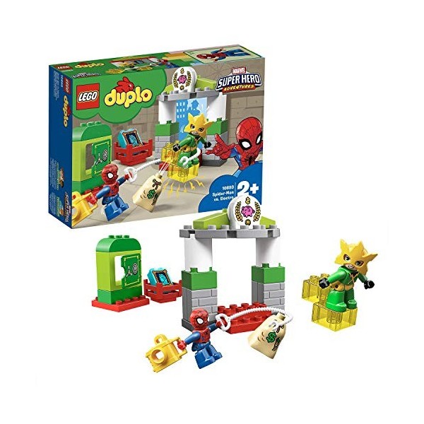 LEGO®-DUPLO® Super Heroes Spider-Man vs. Electro Jeu de construction, 2 Ans et Plus, 29 Pièces 10893