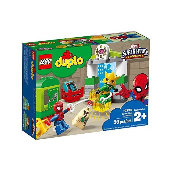 LEGO®-DUPLO® Super Heroes Spider-Man vs. Electro Jeu de construction, 2 Ans et Plus, 29 Pièces 10893