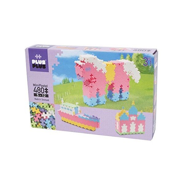 Plus-Plus - Boîte de 480 Pièces Jeux de Construction 3-en-1, PP3722