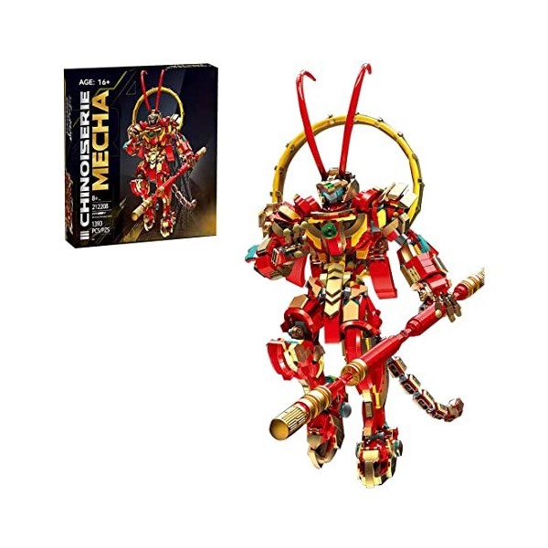 ENDOT Mech Sets, compatibles avec Lego, Lu Bu Mech - Jeu de blocs éducatifs pour garçons et filles - 1448 pièces