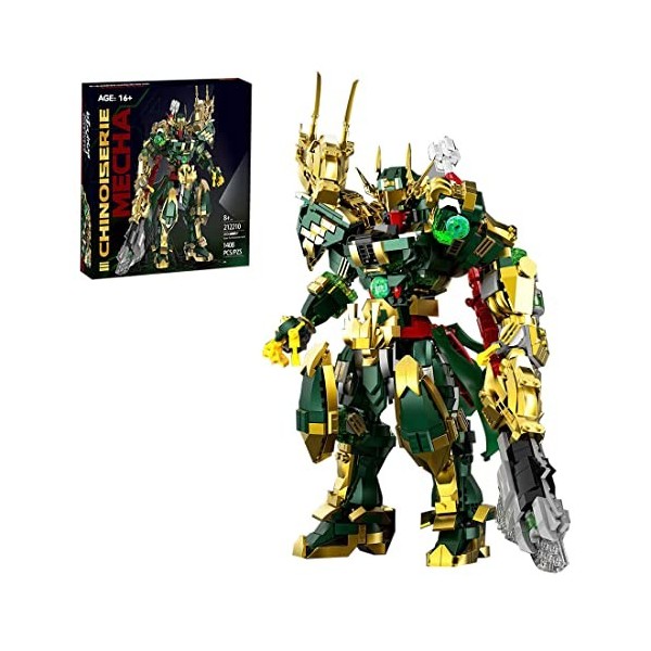 ENDOT Mech Sets, compatibles avec Lego, Lu Bu Mech - Jeu de blocs éducatifs pour garçons et filles - 1448 pièces