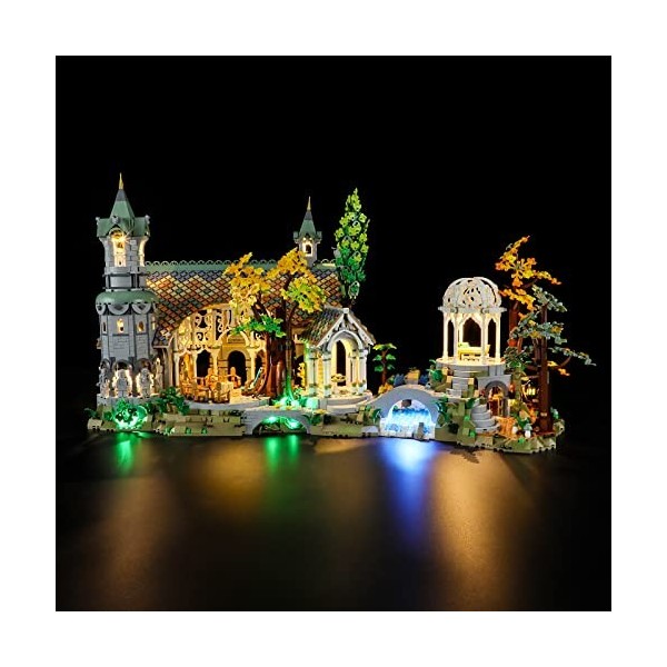 LIGHTAILING Lampe pour Lego - 10316 Le Seigneur des Anneaux : Rivendell - Kit déclairage LED compatible avec le modèle Lego 