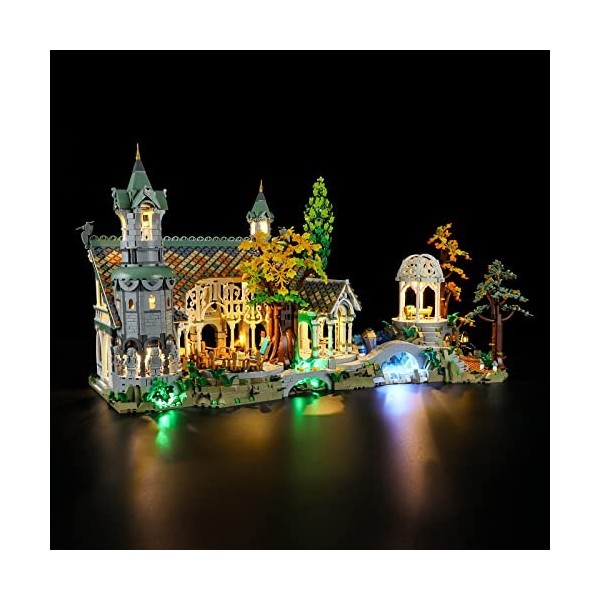 LIGHTAILING Lampe pour Lego - 10316 Le Seigneur des Anneaux : Rivendell - Kit déclairage LED compatible avec le modèle Lego 