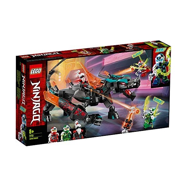 LEGO Ninjago, Le Dragon de lempire, Set de Construction avec 3 Figurines, Jouet Ninja pour Enfants, 286 pièces, 71713