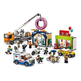 LEGO®-City L’ouverture du magasin de donuts Enfant de 6 Ans et Plus, Jouet de Construction, 790 Pièces 60233