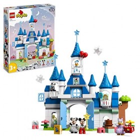 LEGO 10998 Duplo Disney Le Château Magique 3-en-1, Jeu en Briques avec Les Figurines Mickey Mouse, Minnie, Donald Duck et Dai