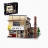 CaDA C61031W Maison du Magasin de TOFU de Takumi Fujiwara Kit de Construction Autorisé InitialD 1908 Pièces,Pour les Passionn