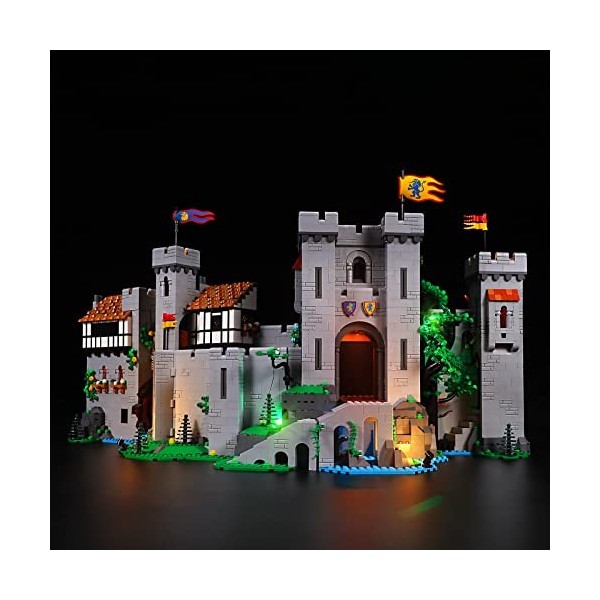 BRIKSMAX Kit d’éclairage à LED pour Lego Icons Le château des Chevaliers du Lion - Compatible with Lego 10305 Blocs de Constr