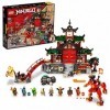 LEGO 71767 Ninjago Le Temple Dojo Ninja, Set Maîtres du Spinjitzu, Jouet avec Figurines Lloyd, Kai et Serpent, Bannières de M