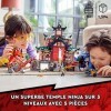 LEGO 71767 Ninjago Le Temple Dojo Ninja, Set Maîtres du Spinjitzu, Jouet avec Figurines Lloyd, Kai et Serpent, Bannières de M