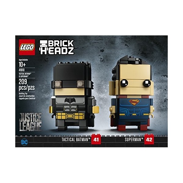 LEGO Brickheadz- Justice League Tactical Batman & Superman, 41610