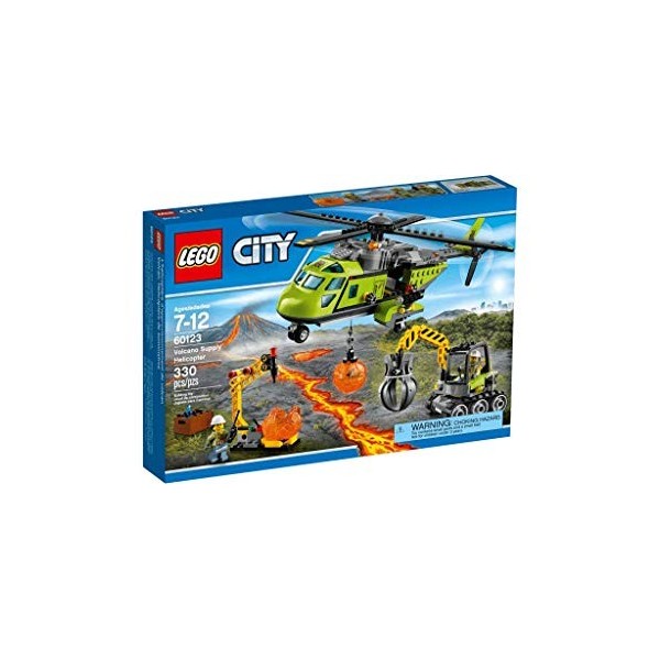 LEGO - 60123 - LHélicoptère dApprovisionnement du Volcan