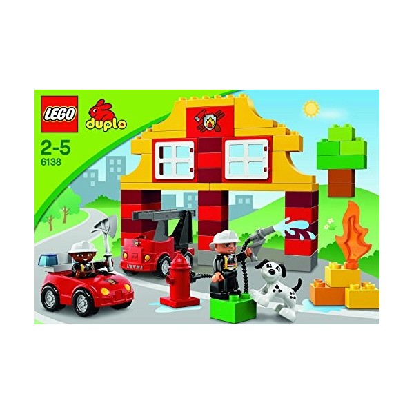 LEGO DUPLO Briques - 6138 - Jeu de Construction - Ma Première Caserne de Pompiers