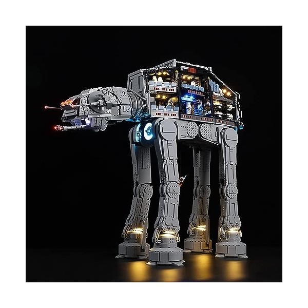 Kyglaring Kit déclairage LED sans modèle - Compatible avec Lego-75313 Star Wars at-at Walker Building Blocks Model Set - L