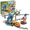 LEGO 10875 Duplo Le Train De Marchandises: Jouet Éducatif avec Rails, Son et Lumière, Grue Télécommandée, Idéal pour Les Peti