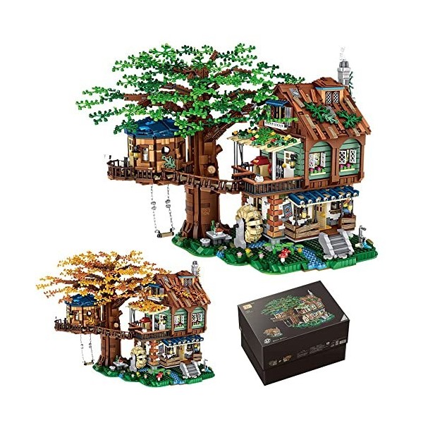 LOZ Mini Blocks 1065 Elfes Sakura - Briques de construction - 3991 blocs de construction - Grand arbre - Jouet architectural 