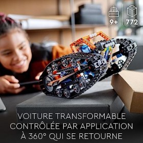 LEGO 42140 Technic Le Véhicule Transformable Télécommandé: Jouet de Construction avec Voiture RC, Buggy Radiocommandé Tout-Te