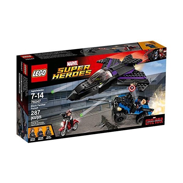 Lego Marvel Super Heroes - 76047 - Jeu De Construction - Black Panther Pursuit