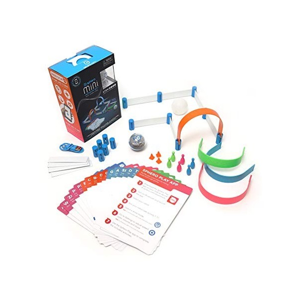 Sphero Trousse d’activités Mini Balle Que commandée par Application avec Trousse de Construction de 55 pièces pour l’Apprenti