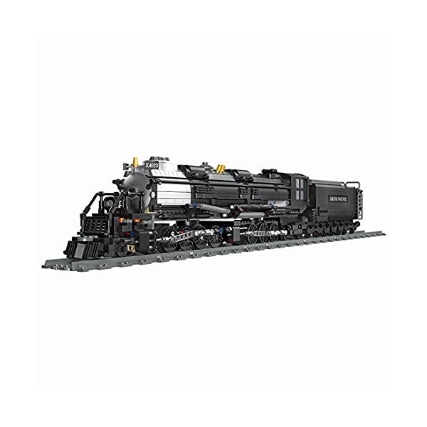 FATA Technic Train Blocs de Construction avec Piste, 1608+Pièces Rétro Maquette de Train à Vapeur, Jeu de Construction Compat