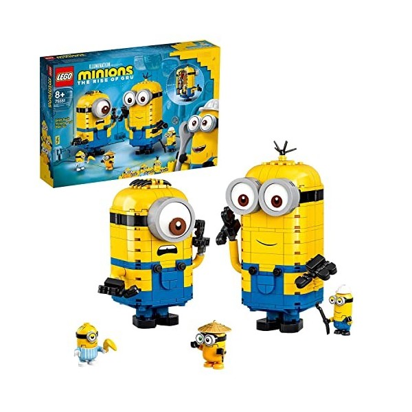 LEGO 75551 Minions Les Maxi-Minions et Leurs Repaires Modèle dExposition Comprenant Les Figurines des Minions Stuart, Kevin 