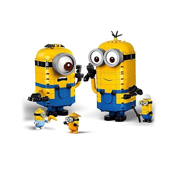 LEGO 75551 Minions Les Maxi-Minions et Leurs Repaires Modèle dExposition Comprenant Les Figurines des Minions Stuart, Kevin 