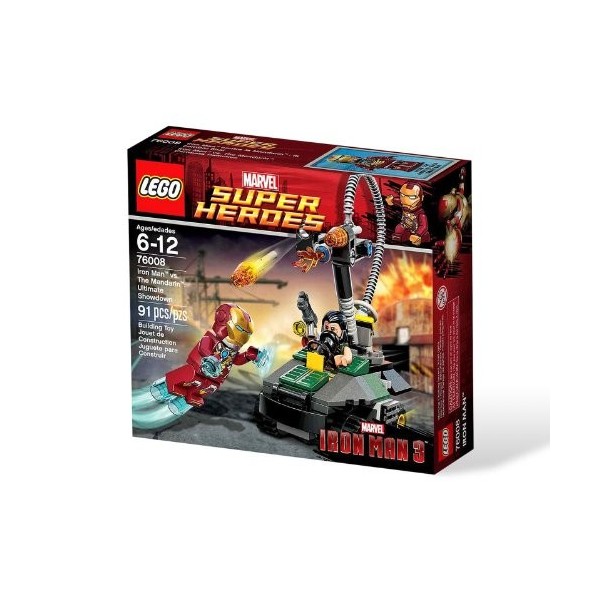 LEGO Super Heroes - Marvel - 76008 - Jeu de Construction - Lultime Combat - Iron Man Contre le Mandarin