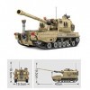 BGOOD Technic Char Militaire Tank, 1499 Pièces Lance-roquettes automoteur WW2 Maquette Char Jeu de Construction pour Enfants 