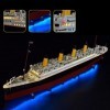 Mocdiy Jeu De Lumières pour Lego Bateau Titanic - Kit De Lumière à LED Compatible avec Lego 10294 Modèle Lego Non Inclus - 