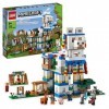 LEGO 21188 Minecraft Le Village Lama, Jouet de Maison, avec Figurines de Villageois, Illageois, Mouton et Épée en Diamant, Id