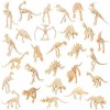 Lot de 16 figurines de dinosaures lumineuses, petits cadeaux de fête phosphorescents, figurines réalistes de petits dinosaure