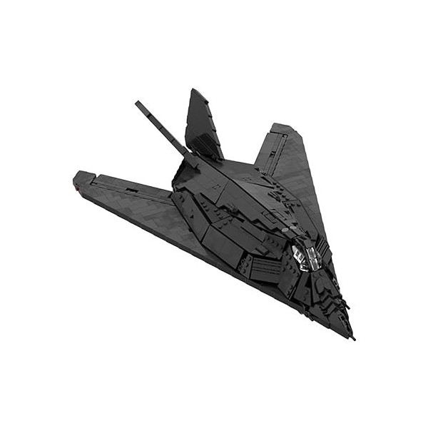 Bloc de Construction de Chasseur F-117 de la Série Aérospatiale MOC-96820 Modèle de Petites Particules Blocs de Construction 