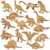 Shengruili Lot de 16 figurines de dinosaures réalistes - Mini figurines de dinosaures - En plastique - Réalistes