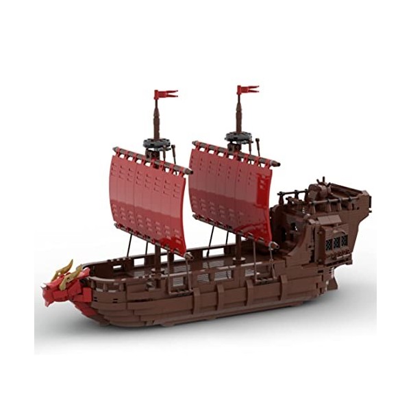 LOTFUN Kit de construction de bateau médiéval compatible avec Lego Creator pour enfants et adultes - 395 pièces - MOC-98941