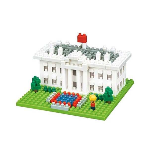 Nanoblock-nanoblock-NBH-144-Sights to See Series The White House Jouet, NBH-144, Multicolore